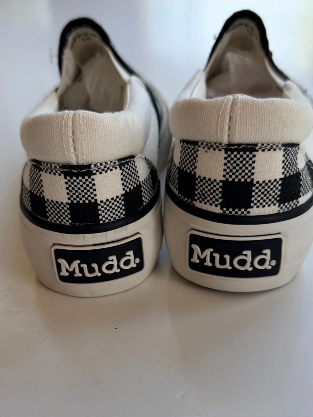 Mudd Kids Slip On Sneakers Plaid Checkered Casual Shoes Youth Size 10 Unisex